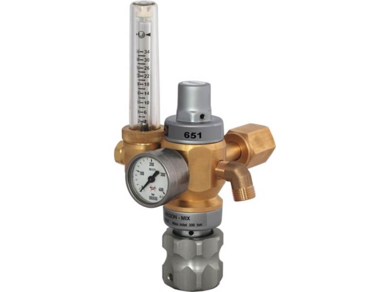 HARRIS 651-30FLAR Hochleistungsdruckregler 651-30FLAR Argon-Mix 200 bar W21,8 x