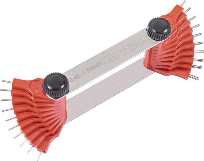 TECWERK 2000858811 Düsenlehre 1,5-3,0mm Stiftanzahl 16 St.TECWERK 2000858811