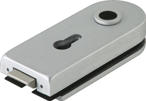 DORMAKABA 81020215099 Glastürschloss STUDIO Rondo Leichtmetall silber eloxiert P