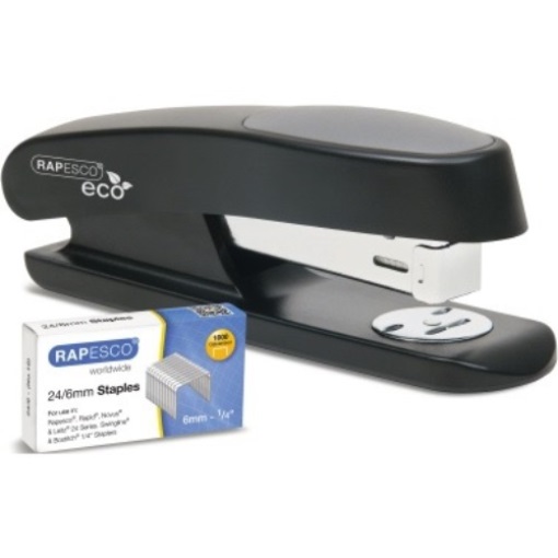 RAPESCO Heftgerät ECO Sting Ray 1482 20Blatt schwarz +Heftklammern