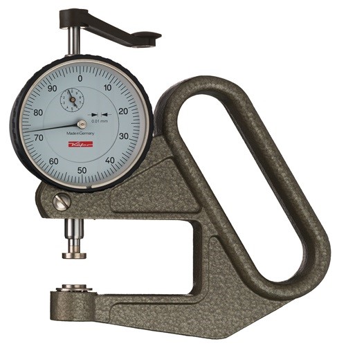 KÄFER 20012 Dickenmessgerät J 50 0-10 mm Ablesung 0,01 mm flach 10=c mm
