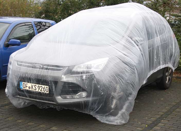KS Tools 500.8073 Kunststoffgarage, transparent, 6,5 x 3,5 m
