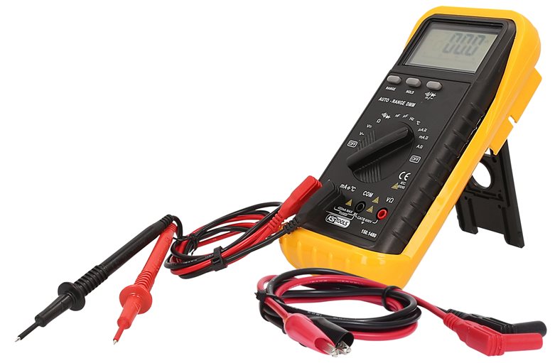 KS Tools 150.1480 Digital Multimeter inkl. Prüfspitzen und Krokodilklemmen