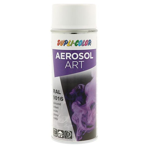 Buntlackspray AEROSOL Art verkehrsweiß glänzend RAL 9016 400 ml Spraydose
