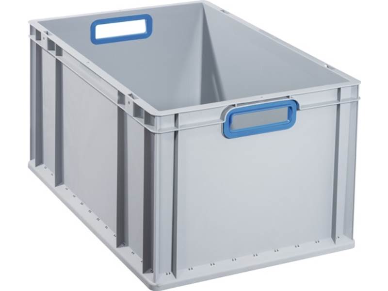 ALLIT 456775 Transportstapelbehälter  L600xB400xH320mm grau PP offener Griff bla