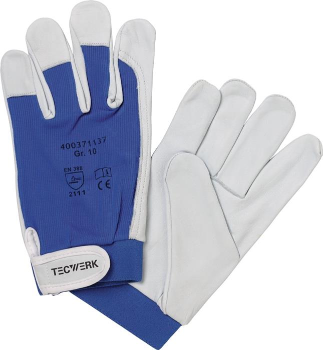 TECWERK 2000371138 Handschuhe Donau Gr.11 natur/blau EN 388 PSA II TECWERK 20003