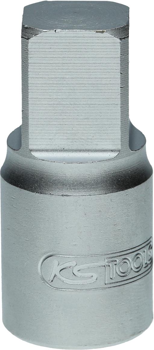 KS-Tools 150.9117 3/8'' Öldienst-Bit-Stecknuss für Innenvierkant-Schrauben, 13 m