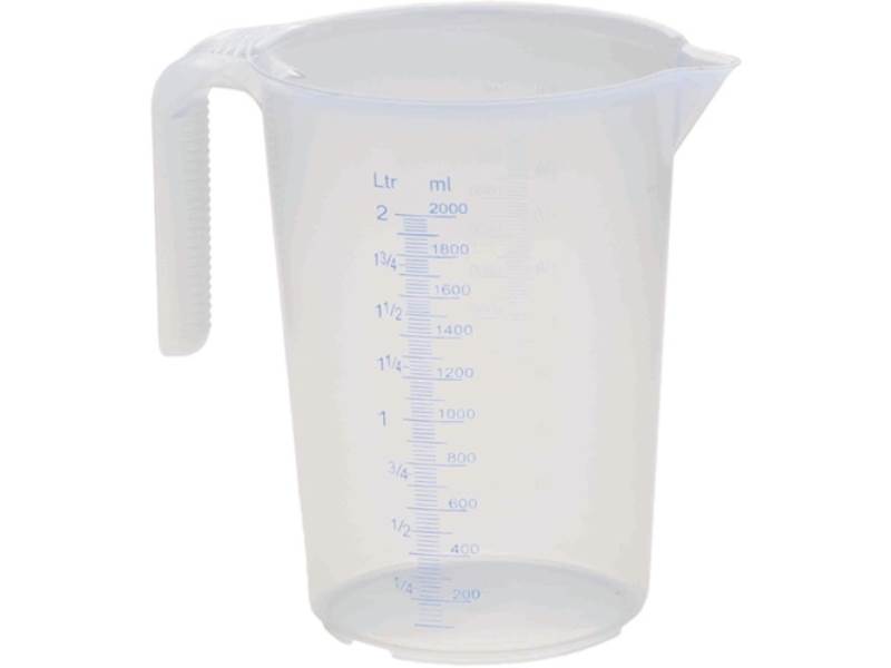 3302 Messbecher 2 l  PP transparent · mit 2 Skaleneinteilungen