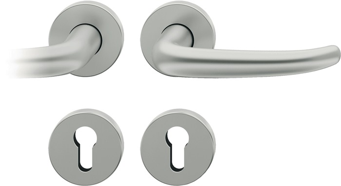 FSB 0 12 1023 01310 0105 Rosettengarnitur 12 1023 Aluminium 0105 U-Form PZ DIN l