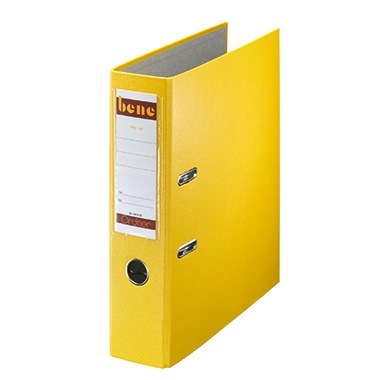 Bene Ordner 291400 GE DIN A4 80mm PP gelb