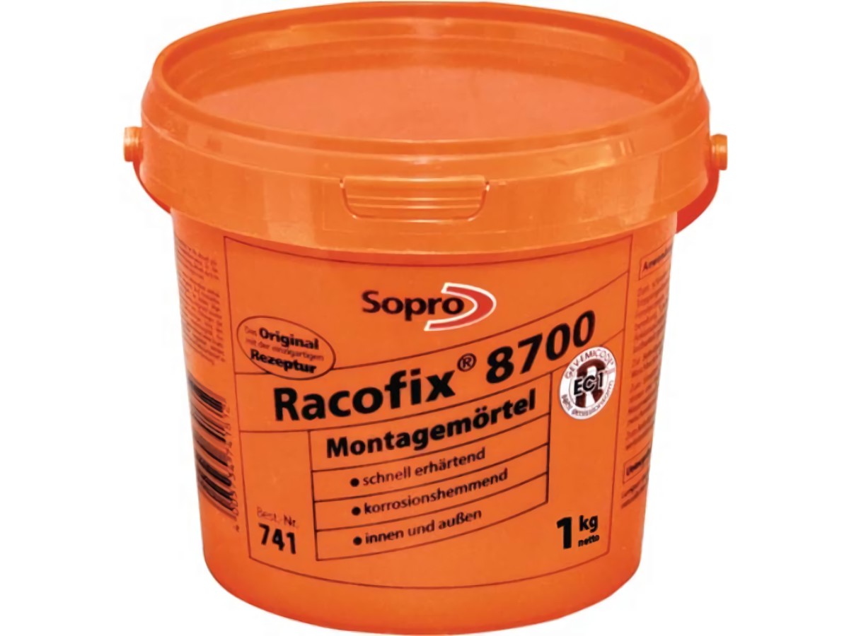 SOPRO 74181 Montagemörtel Racofix® 8700 1:3 Raumteile (Wasser/Mörtel) 1 kg