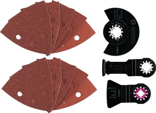 BOSCH 2608661694 GOP-Zubehör Universal-Set  13-teilig Holz und Metall