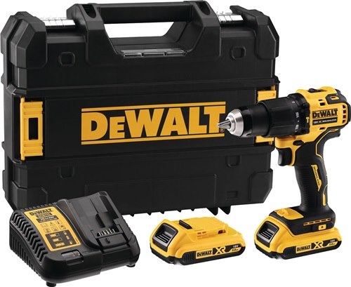 DEWALT DCD709D2TQW Akku-Schlagbohrschrauber DCD709D2T 18 V 2 Ah 1,5-13 mm