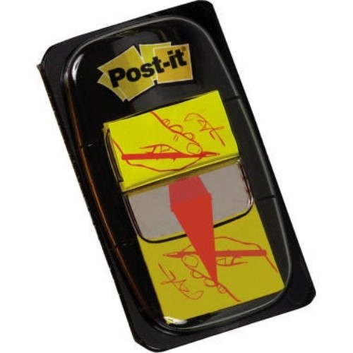Post-it Haftstreifen Index Symbol 680-31 Unterschrift gelb 50Blatt