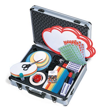 Franken Moderationskoffer UMMK 43x12x32cm Aluminium silber