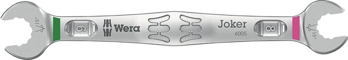 WERA 05020311001 Doppelmaulschlüssel Joker 6005 8 x 9 mm Länge 123 mm