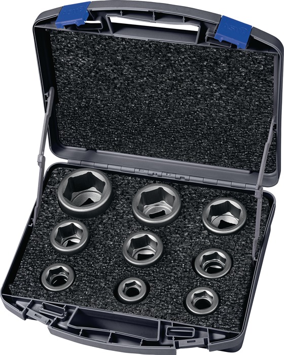 ASW 1020026353 Kraftstecknuss-Satz 740 KS 9 OL 11-teilig 3/4 '' 6-kant