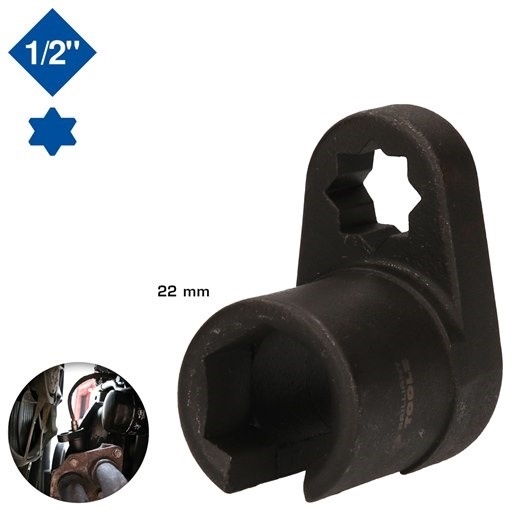Brilliant Tools  BT606001 Lambdasonden-Stecknuss, flach