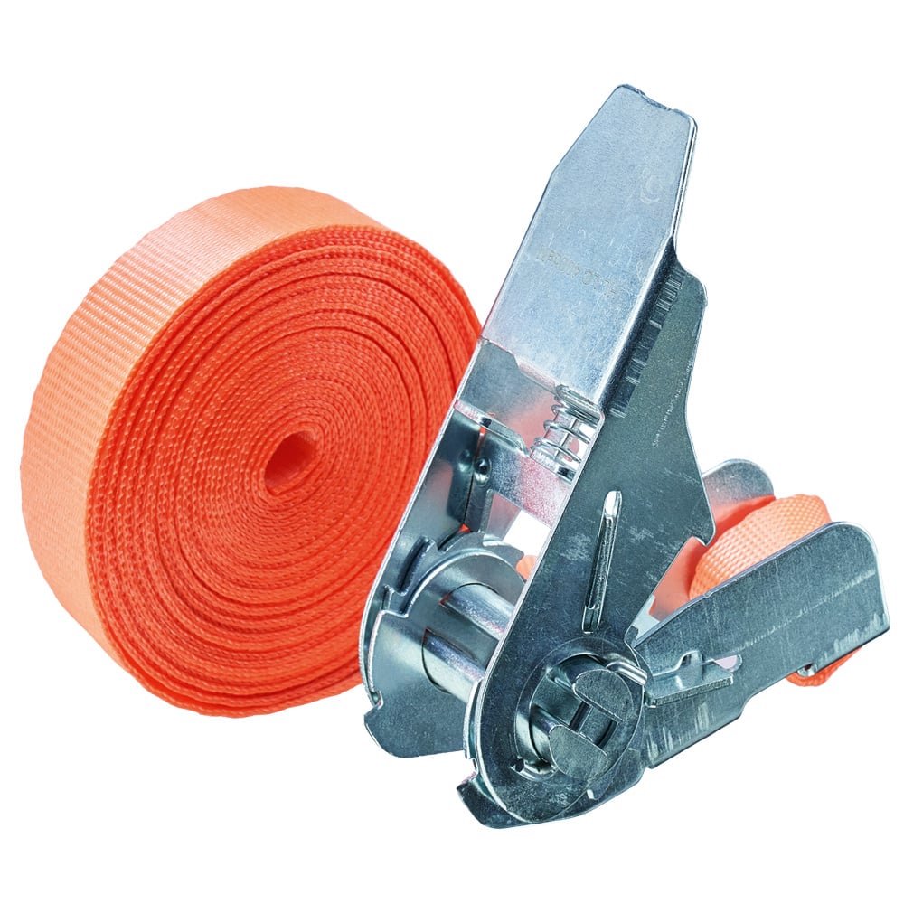 Gr .2 Meter RATSCHEN-ZURRGURT, 1-TEILIG orange CARGO LASHING BELT, 1 PART