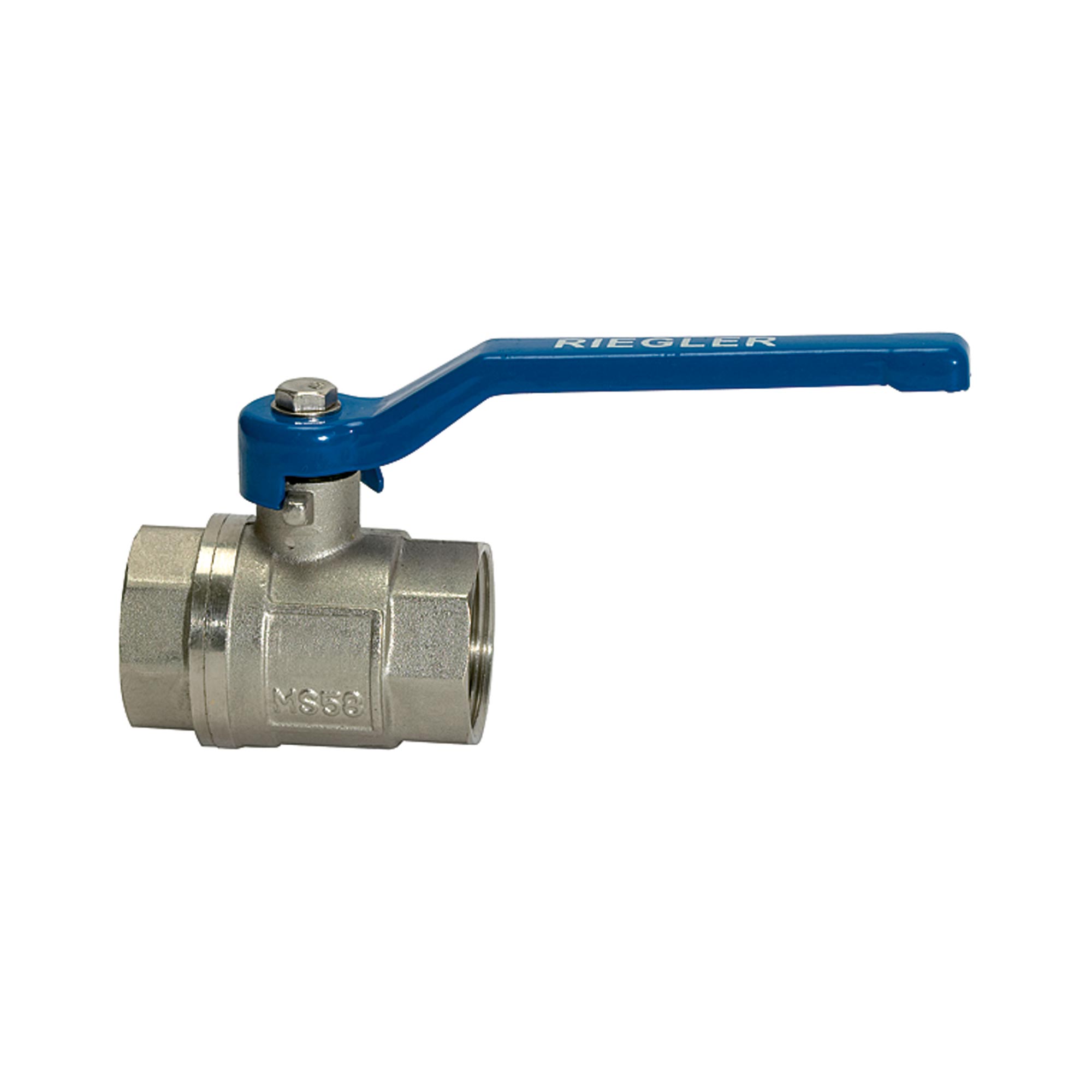 RIEGLER 115718 Messingkugelhahn VALVE LINE 59,61 mm G 2 '' innen/innen DN 50 mm