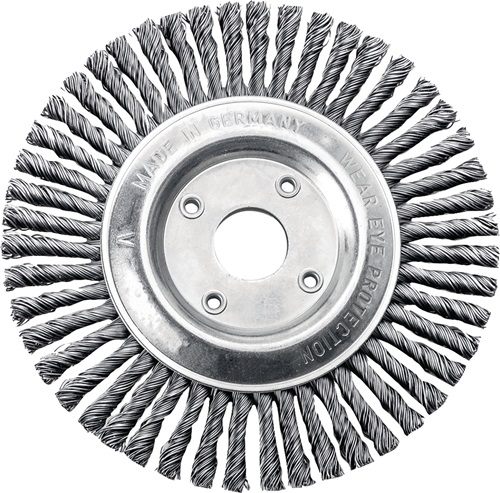 LESSMANN 473201EZ Rundbürste  Ø 125 mm Bohrung Drahtstärke 0,5 mm Stahl 6 mm 150
