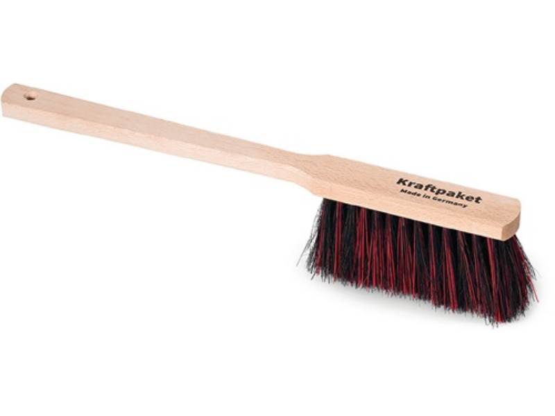 KRAFTPAKET 212970 Handfeger  Arenga / Elaston Länge 450 mm mit Holzrücken