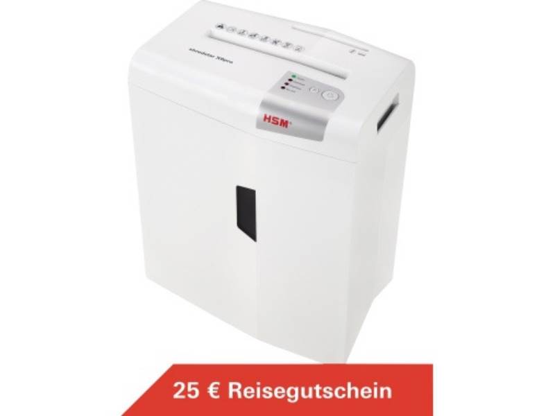 HSM Aktenvernichter Shredstar X6 pro 1046111 2x15mm weiß