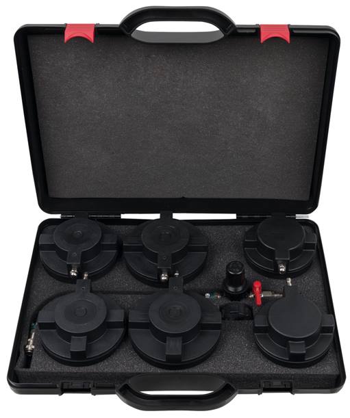 KS Tools 460.2465 LKW Turbolader-Ladeluft-System-Prüfkoffer-Satz, 7-tlg.