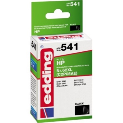 edding Tintenpatrone 18-541 kompatibel HP 62XL C2P05AE schwarz