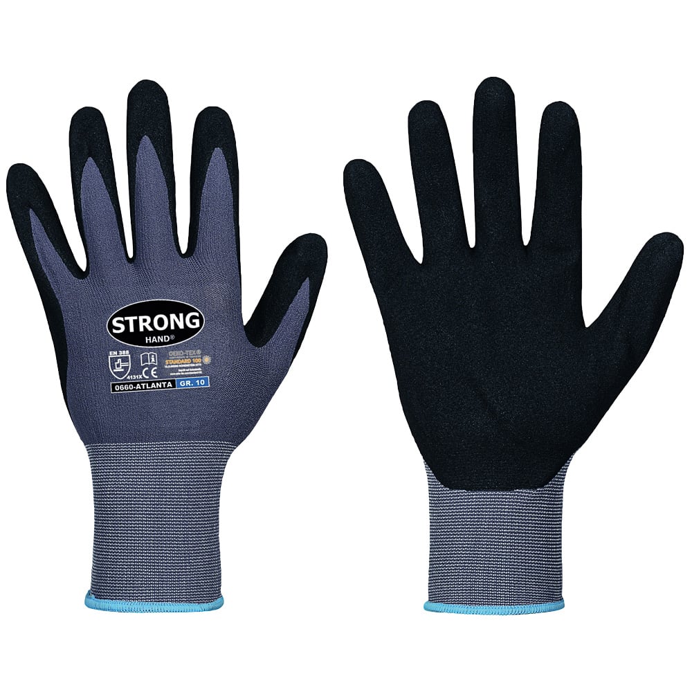 Gr .6 *ATLANTA* STRONGHAND® HANDSCHUHE grau *ATLANTA* STRONGHAND® GLOVES