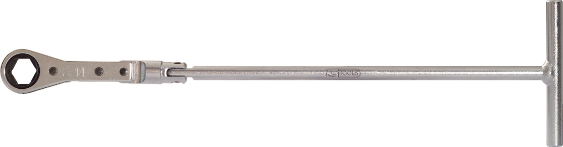 KS Tools 500.7343 Glühkerzen-T-Griff-Ringratschen-Hubknarre, 14mm