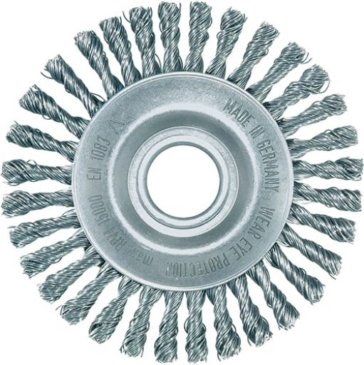 LESSMANN 472201EZ Rundbürste  Ø 115 mm Bohrung Drahtstärke 0,5 mm Stahl 6 mm 150