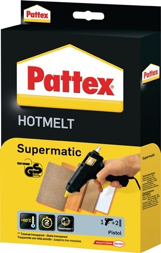 PATTEX PXP06 / 46518 Heißklebepistole Supermatic Klebeleistung 4,5 g/min 7-10 mi