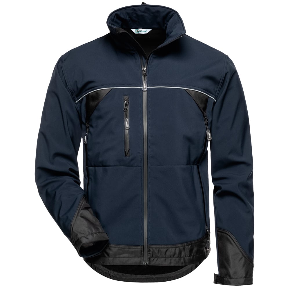 Gr .4XL (70/72) *GAMMA* SOFTSHELL JACKE blau *GAMMA* Softshell jacket
