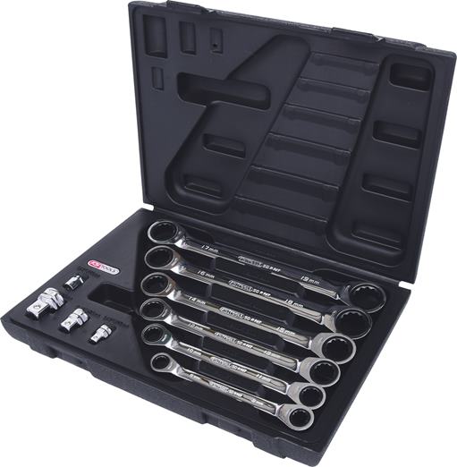 KS Tools 503.4560 GEARplus Doppel-Ratschenringschlüssel-Satz, 10-tlg. 8-19mm