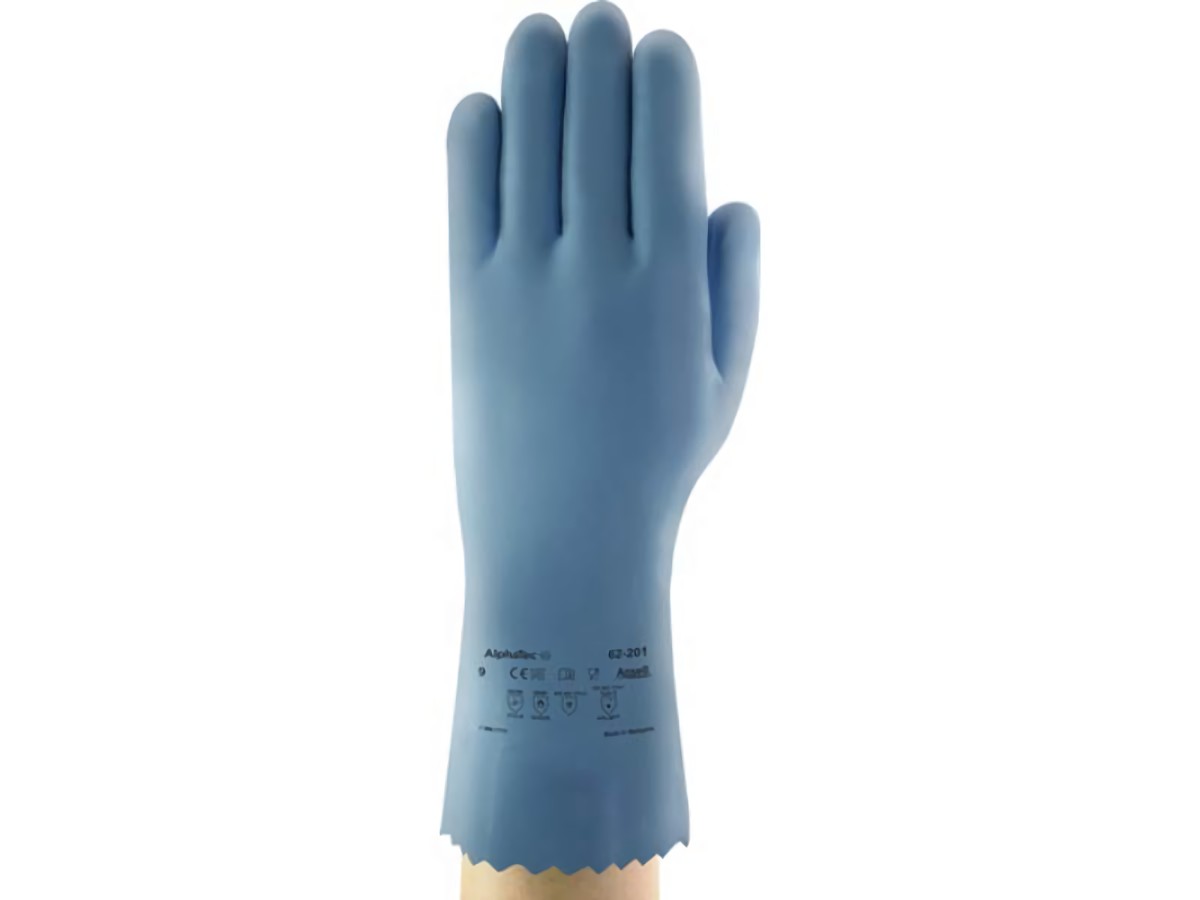 ANSELL 62201090 Chemikalienhandschuhe AlphaTec® 62-201 Größe 9 blau EN 388, EN 3