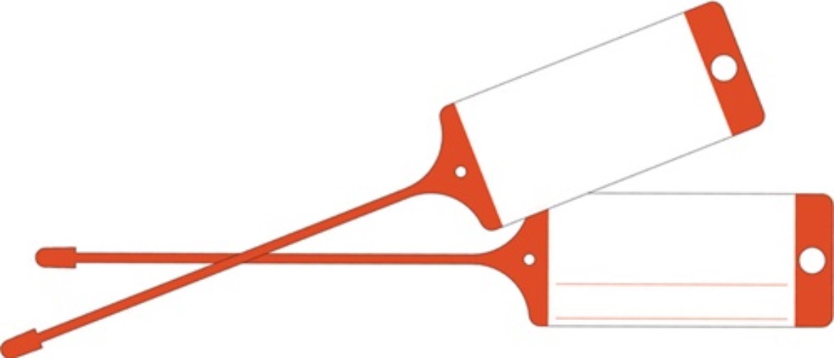 EICHNER 9219-00775 Warenanhänger  rot neutral 100St./Karton