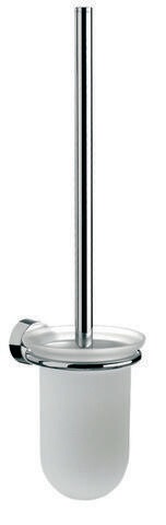 EMCO 451500101 Toilettenbürstengarnitur rondo 2 Behälter Kristallglas satiniert,