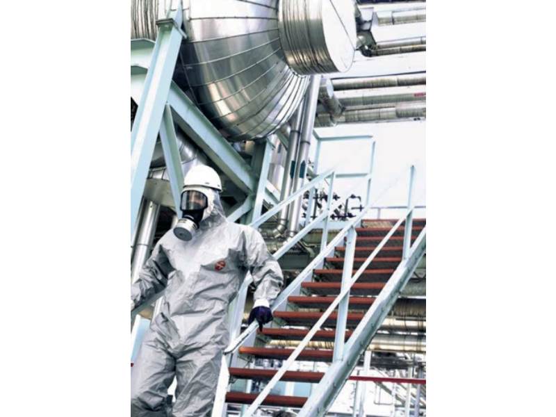 DUPONT D13395545 Schutzoverall Tychem® 6000 F Größe XL grau PSA-Kategorie III