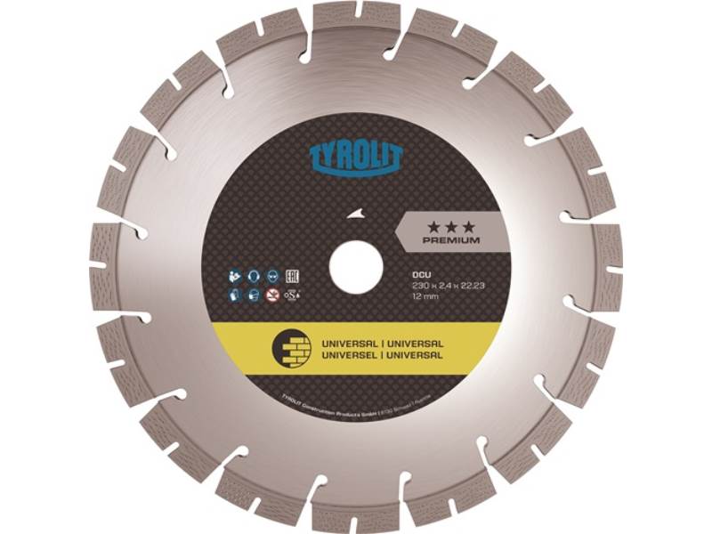TYROLIT 464544 Diamanttrennscheibe Premium D. 230 mm Bohrung 22,23 mm  2,2 mm 10
