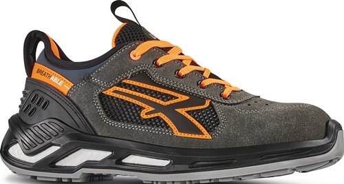 U.POWER RS20016-41 Sicherheitsschuh Ryder Größe 41 grau/orange S1PS FO SR ESD EN
