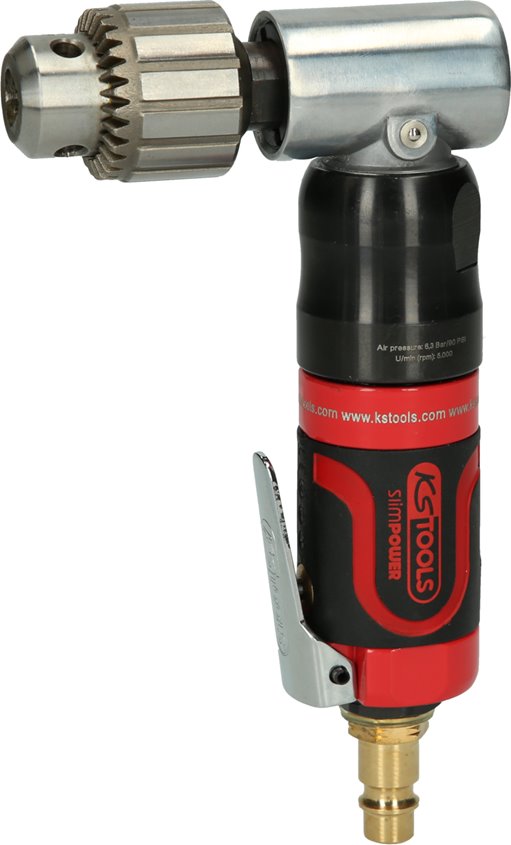 KS Tools 515.5525 3/8''SlimPOWER Mini-Druckluft-Winkelbohrmaschine