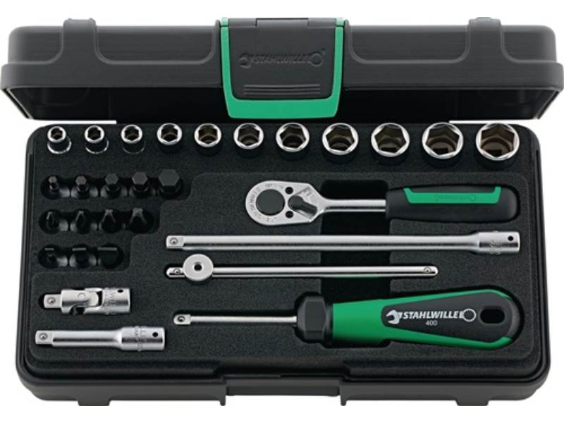 STAHLWILLE 96011136 Steckschlüssel-Satz 40/23/6 29-teilig 1/4 '' Schlüsselweiten