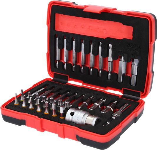 KS Tools 150.7060 1/4'' + 10 mm Spezial-Schrauben-Ausdreher-Satz, 34-tlg.