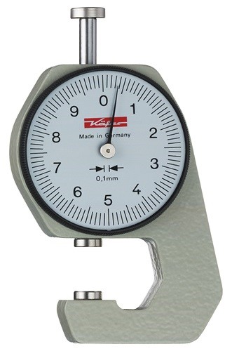 KÄFER 20001 Taschendickenmessgerät K 15 0-10 mm Ablesung 0,1 mm plan 6,35 mm