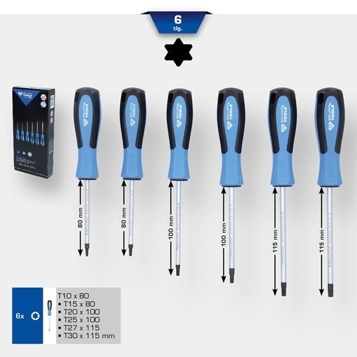 Brilliant Tools  BT031010 Schraubendreher-Satz, 6-tlg, TORX