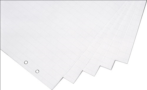 MAGNETOPLAN 1227101 Flipchartblock  B650xH930mm kariert/blanko 5 x 20 Blatt