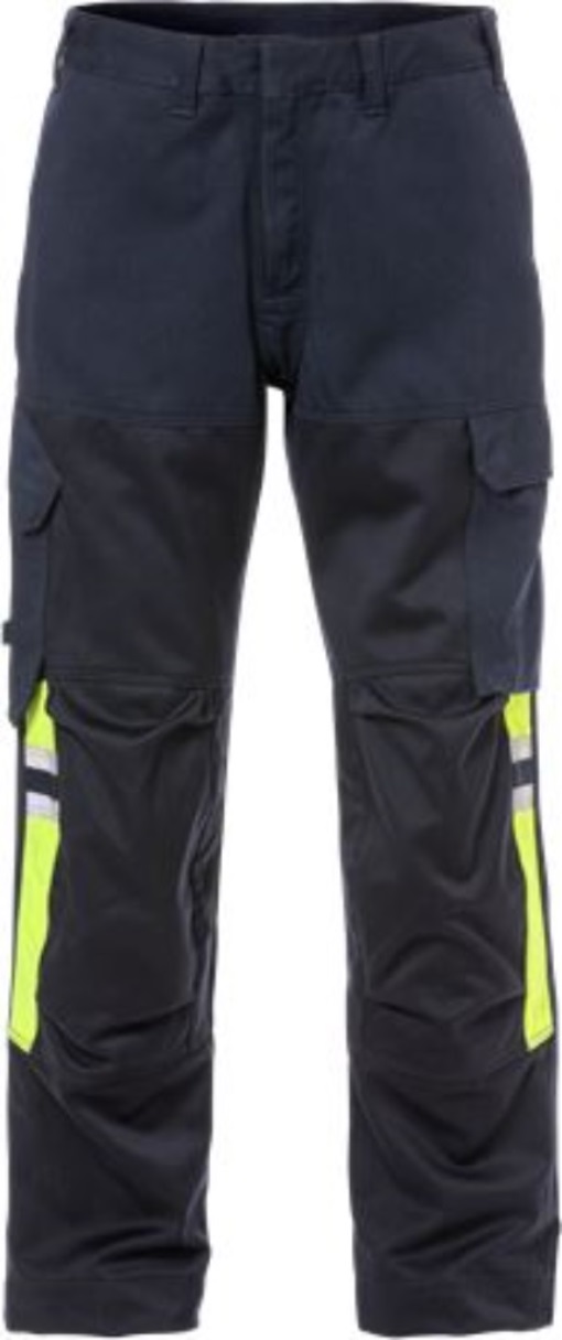 Fristads 122287-556-C50 Flamestat Hose 2165 MFA Marine/Warnschutz-Gelb Flammschu