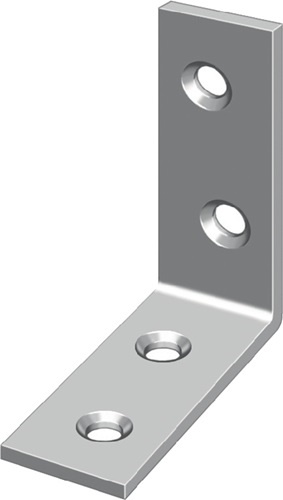 HOHAGE 552512 Stuhlwinkel Länge 25 mm Breite 14 mm Stärke 2 mm Eisen blau chroma