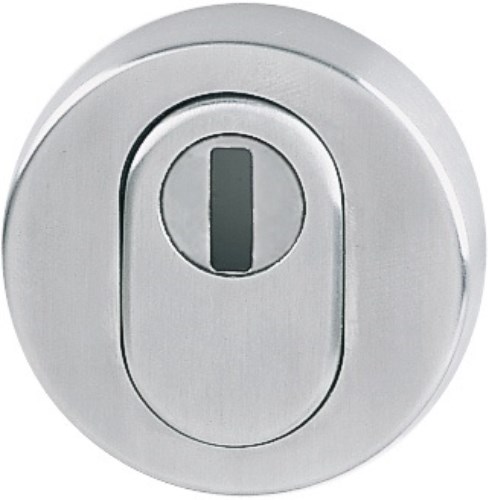 HOPPE 11537206 Schutzrosette E42ZNSB-ZA Edelstahl F69 rund mit Zylinderabdeckung